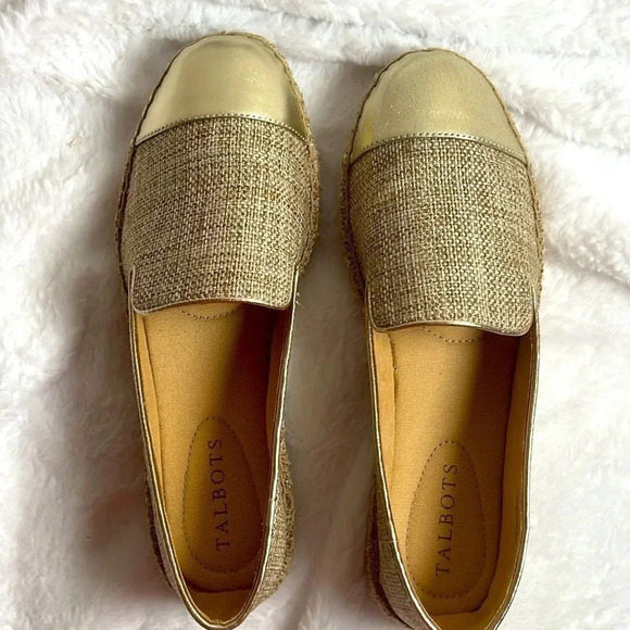 Talbots Izzy Espadrille Flats - Linen - Size 6.5M - Picture 6 of 8